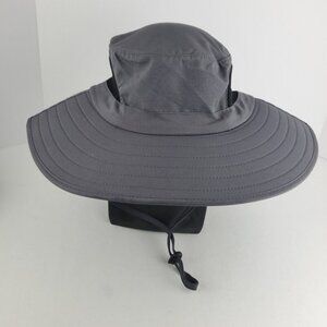 Einskey Mens Waterproof Sun Hat Outdoor Sun Protection Bucket Safari Grey